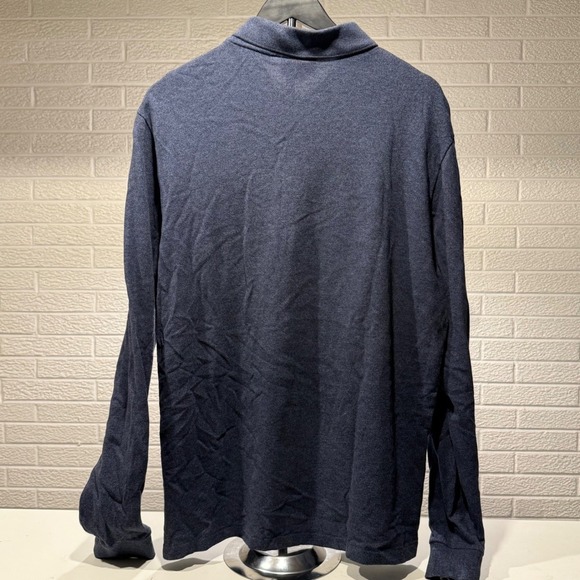 Lacoste Men's Long Sleeve Classic Fit Polo Shirt, Casual Blue, XL - Picture 3 of 5